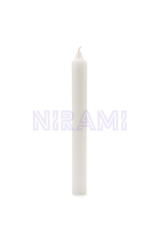 Blanco Rústico - Velas a Granel de Color Sólido - Paquete de 10