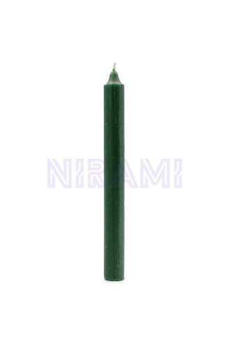 Verde Acebo Rústico - Velas a Granel de Color Sólido - Paquete de 10