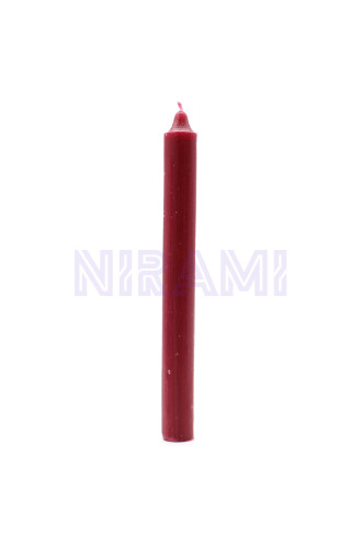 Borgoña rústico - Velas a granel de color sólido - Paquete de 10