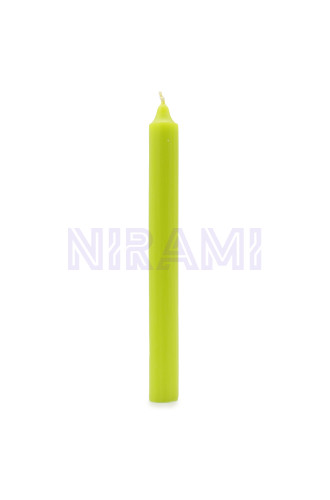 Verde lima rústico - Velas a granel de color sólido - Paquete de 10