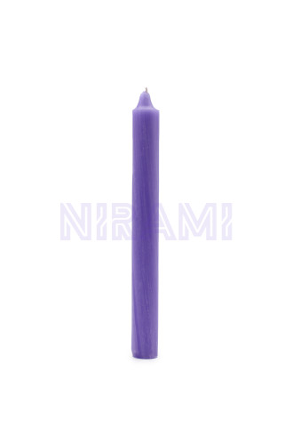 Lila Rústica - Velas a Granel de Color Sólido - Paquete de 10