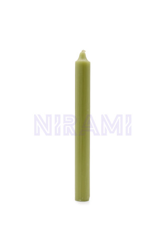 Oliva Rústica - Velas a Granel de Color Sólido - Paquete de 10