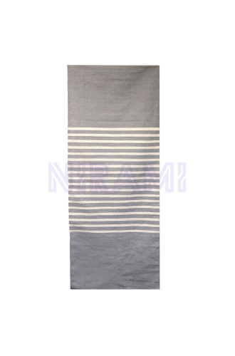 Alfombra India de Algodón - 70x170cm - Gris