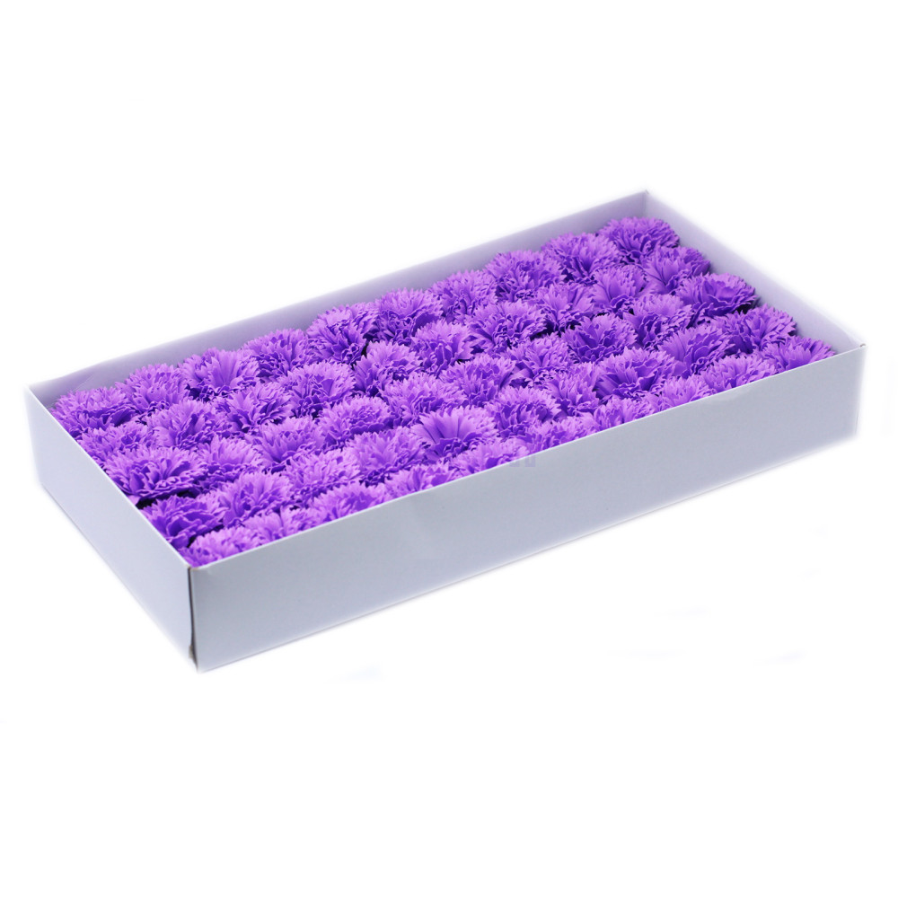 Flor de Jabon para Manualidades - claveles - Violeta