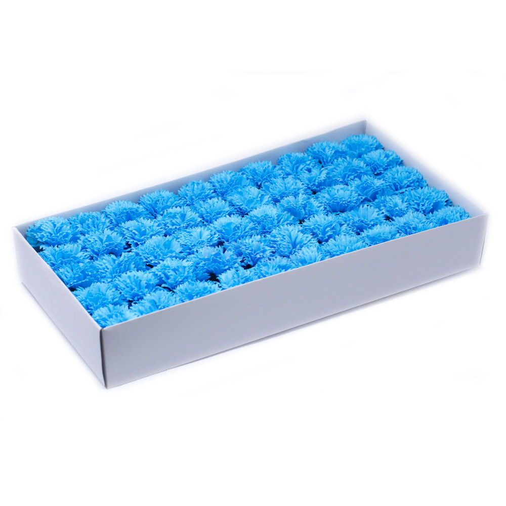 Flor de Jabon para Manualidades - claveles - azul
