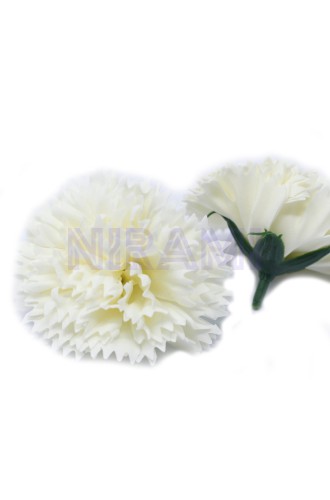 Flor de Jabon para Manualidades - claveles - Crema