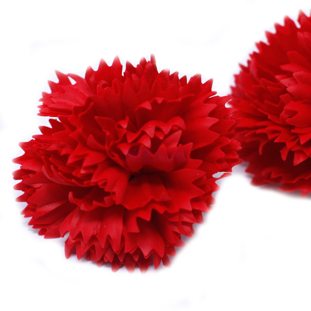 Flor de Jabon para Manualidades - claveles - Rojo