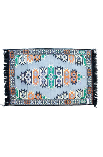 Alfombra Kilim 125x80 cm - Carbón