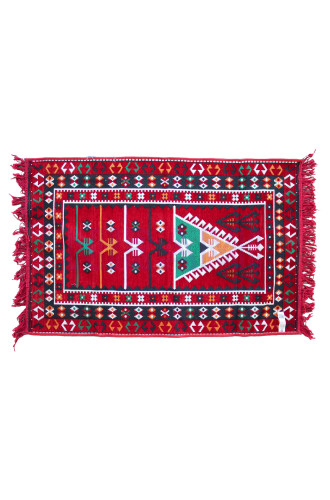 Alfombra Kilim 125x80 cm - Rojo