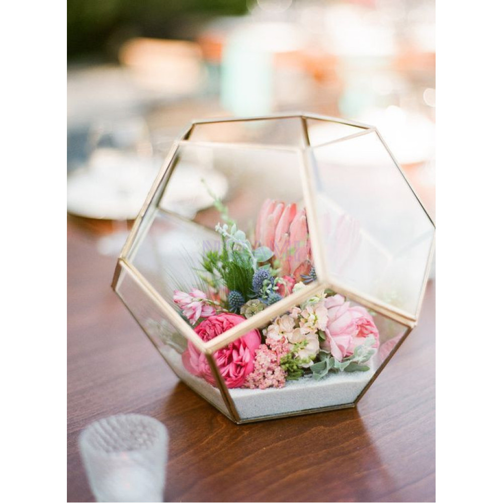 Glass Terrarium - Large Diamond