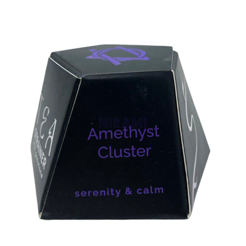 Amatista colador té piedras preciosas de cristal crudo