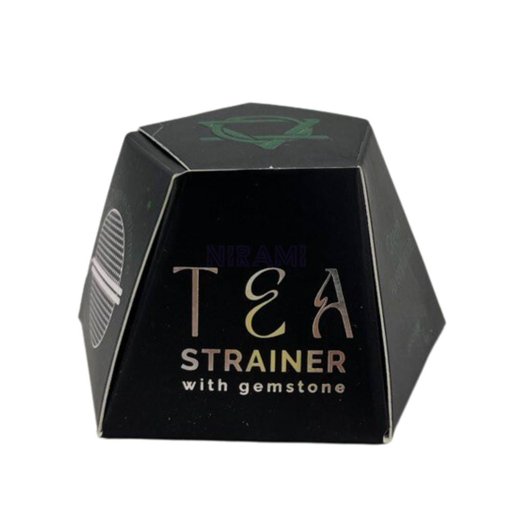 Aventurina verde colador de té de piedras preciosas de cristal crudo 