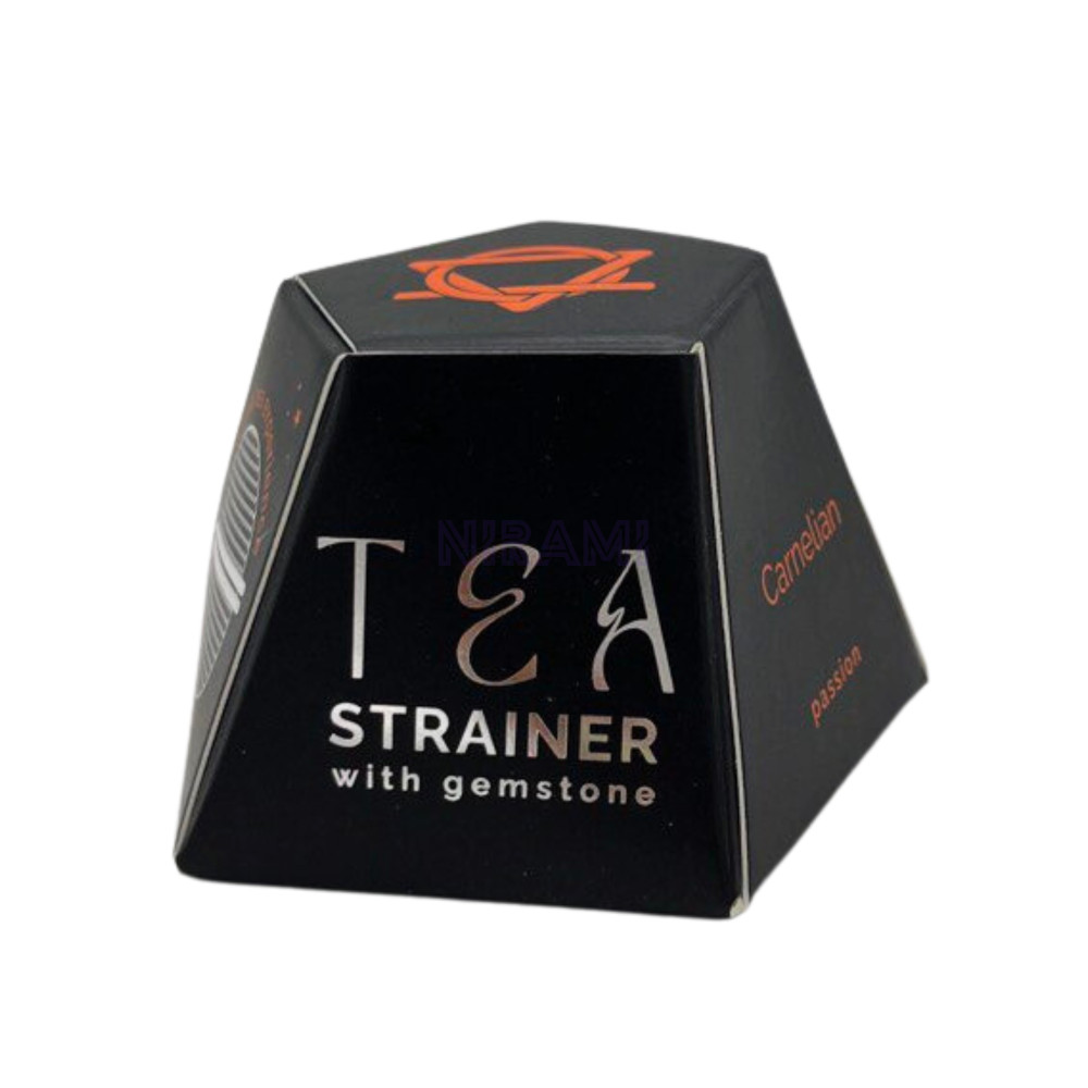 Cornalina colador té piedras preciosas de cristal crudo