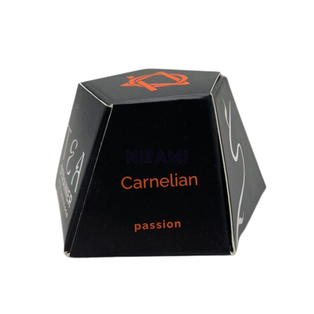 Cornalina colador té piedras preciosas de cristal crudo