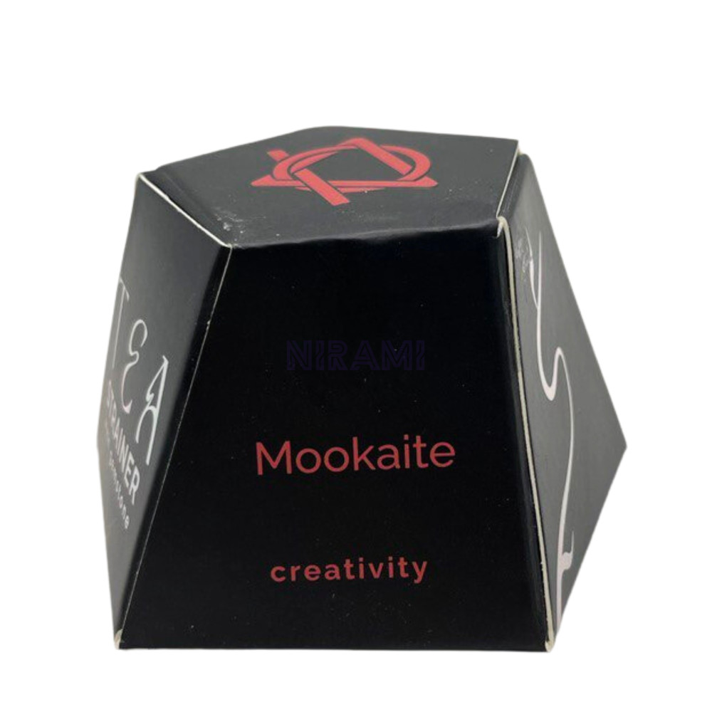 Mookaite colador de té de piedras preciosas de cristal crudo 