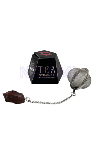 Mookaite colador de té de piedras preciosas de cristal crudo 
