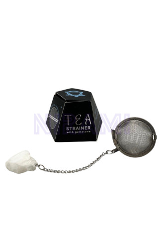 Piedra lunar arcoiris colador de té de piedras preciosas de cristal c…