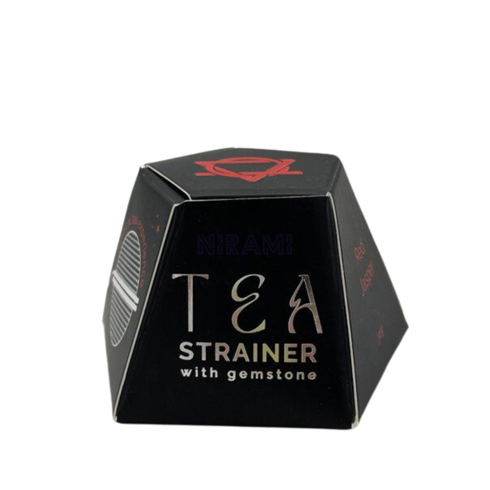 Red Jasper Raw Crystal Gemstone Tea Strainer 
