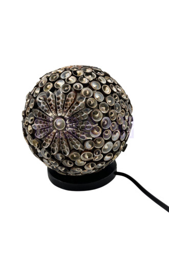 Lámpara Boho Sea Shell - Globo Twist Chocolate - 15cm