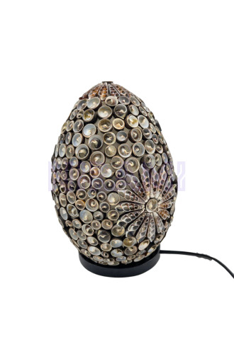 Lámpara Boho Sea Shell - Chocolate Twist Oval - 20cm