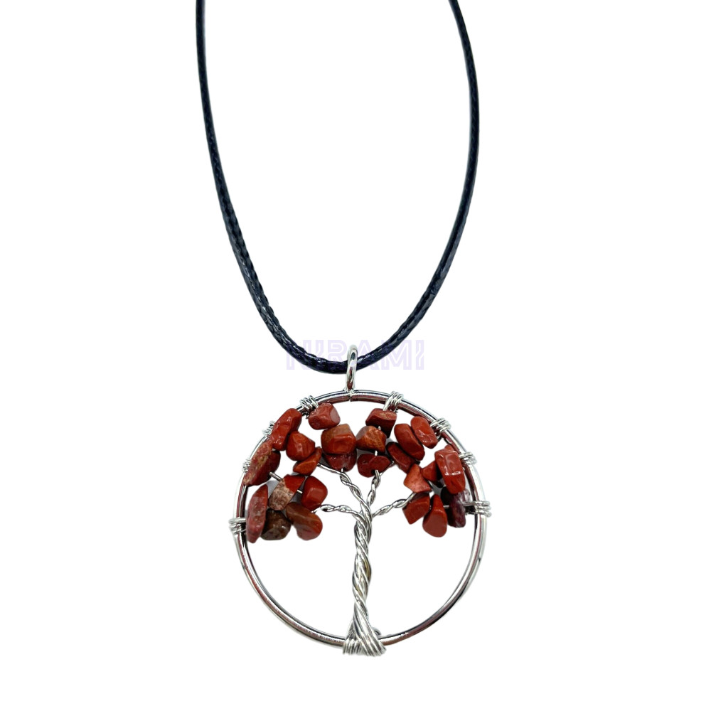 Red Jasper - Tree of Life Pendant 