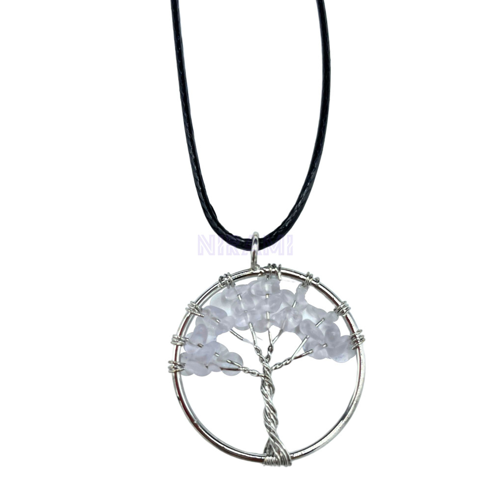 Cristal de Roca - Colgante Árbol de la Vida 