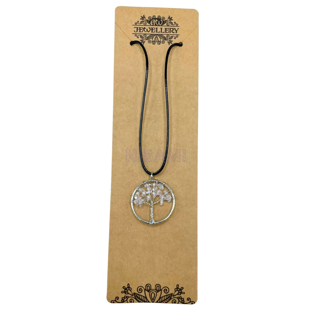 Cristal de Roca - Colgante Árbol de la Vida 