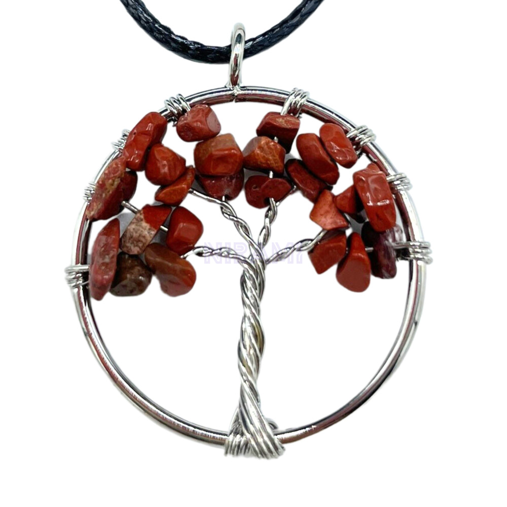 Red Jasper - Tree of Life Pendant 