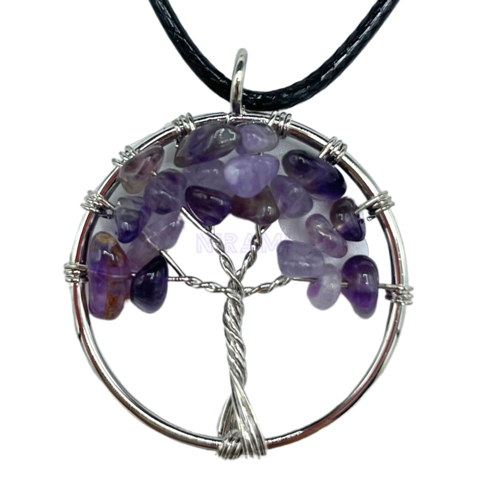 Amatista - Colgante Árbol de la Vida 