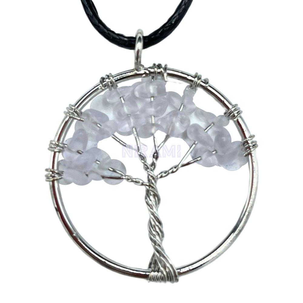 Cristal de Roca - Colgante Árbol de la Vida 