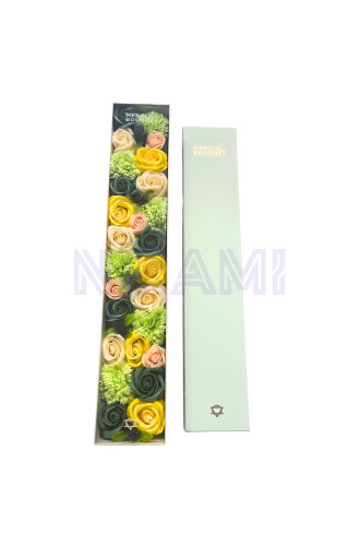 Bendiciones de Boda Blanco y Marfil Caja Regalo Flores Jabón Extralar…