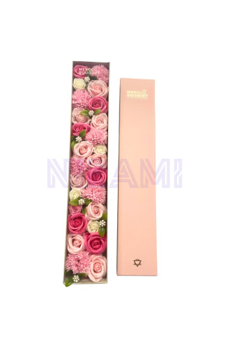 Bendiciones Bebe Rosas Caja Regalo Flores Jabón Extralarga