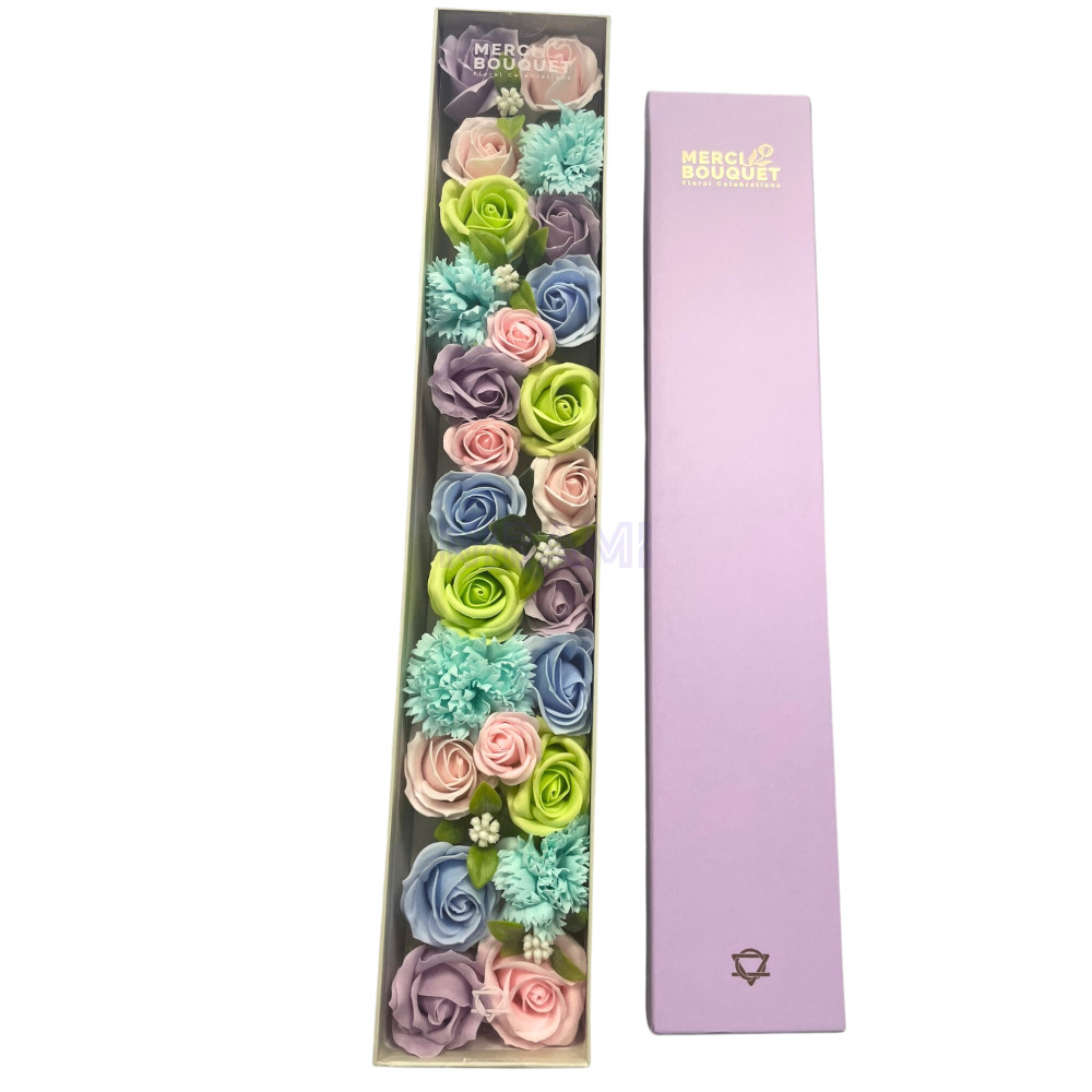 Bendiciones Bebe Blues Caja Regalo Flores Jabón Extralarga
