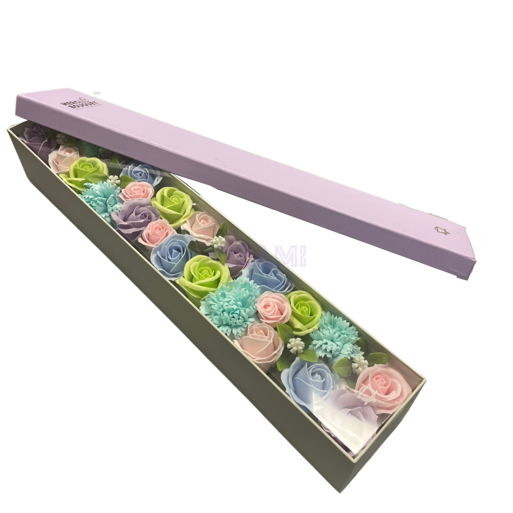 Bendiciones Bebe Blues Caja Regalo Flores Jabón Extralarga