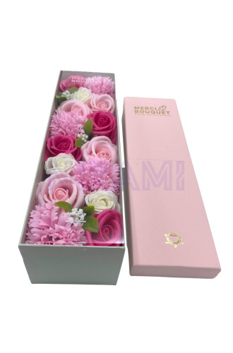 Bendiciones bebe Rosas Caja Regalo Larga Flores Jabón