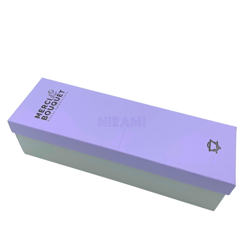 Rosa Lavanda y Clavel Caja Regalo Larga Flores Jabón 