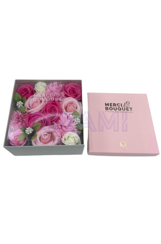 Bendiciones Bebe Rosas Caja Regalo Cuadrada Flores Jabón