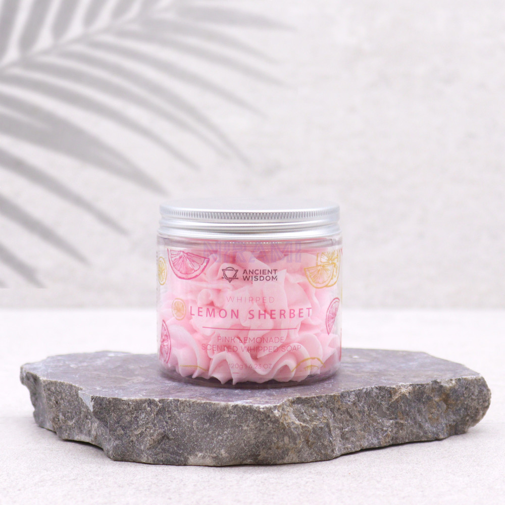 Limonada Rosa Jabón Crema Batida 120g