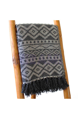 Mantas Boho Comfort - 125x150cm - Gris Geométrico