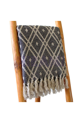 Mantas Boho Comfort - 125x150cm - Black & Biege Regency