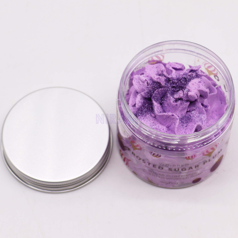 Ciruela y azúcar glaseado jabón de crema batida 120 g