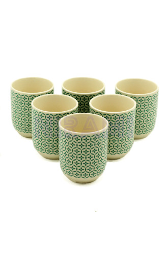 Tazas de te - Mosiac verde