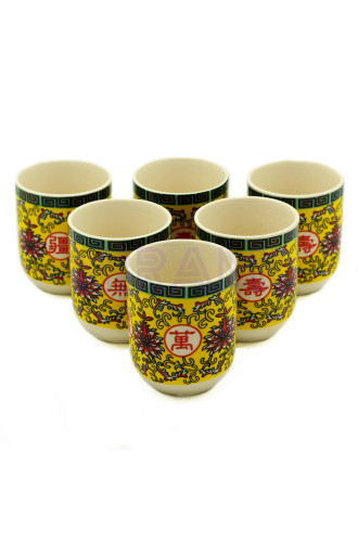 Tazas de te - Diseño oriental larga vida