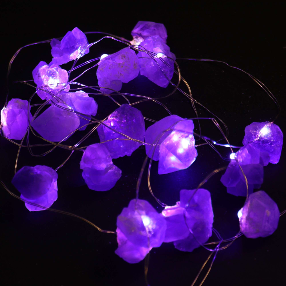 Luces de encanto gemas: amatista