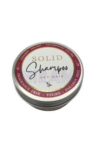 70g Champú Artesanal Solido en Lata - Cabello Seco