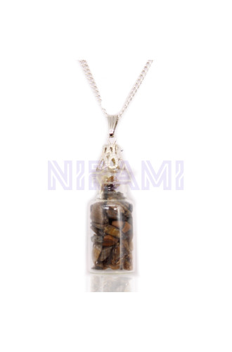 Collar de Gemas Embotelladas - Ojo de Tigre
