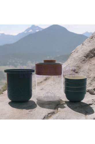 Set de Tetera - Viaje Montaña -Tetera & Cuatro Tazas & Estuch…