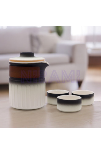 Set de Tetera - Tres amigos - Tres Tazas & Estuche de viaje