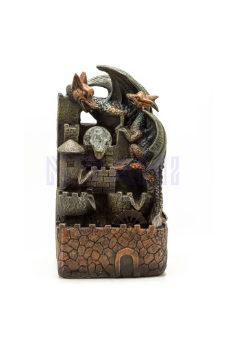 Fuente de agua de interior - Dragones, bola de cristal y rueda de agua…