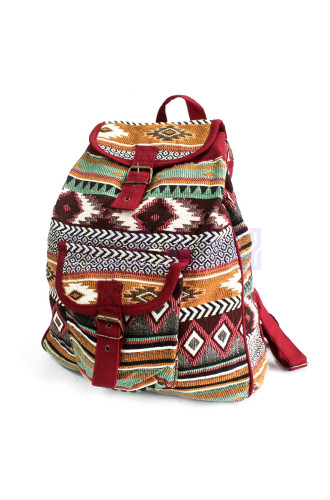 Tejido Jacquard - Mochila Chocolate